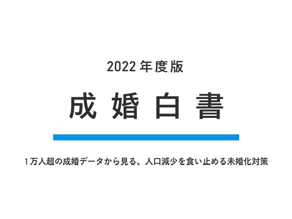 2022年成婚白書！成婚者11,269名の分析データ