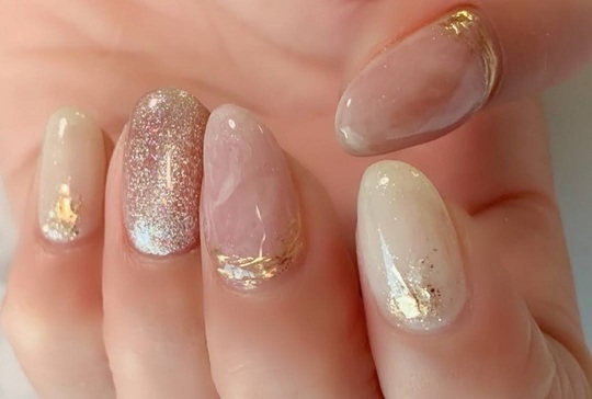 婚活ネイル写真